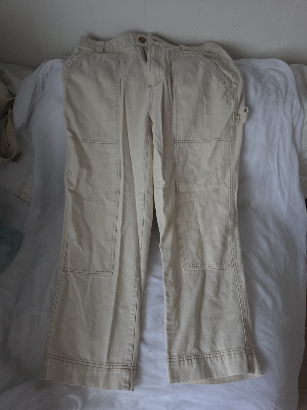 Old Navy Straight Leg Pants in Beige